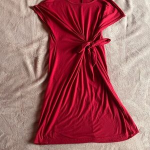 SHEIN Asymmetrical Red Dress